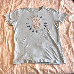 Aeropostale Light Blue Graphic Tee - Short Sleeve